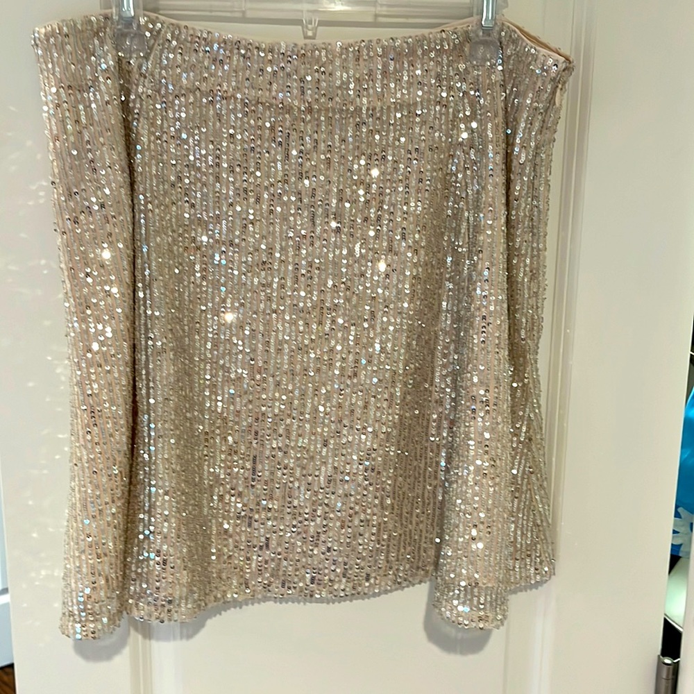 Loft, sequin, disco skirt